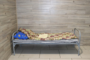 Одноярусная кровать металлическая для рабочих Эконом-1(80см)